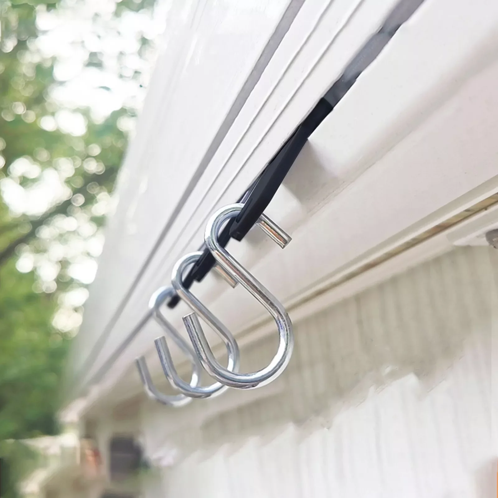 

36x RV Awning Hooks For Fiamma Thule Omnistor Motorhome Lights Camping Hangers S Shaped Set Camping Tent Clamp Tarp Clips Buckle