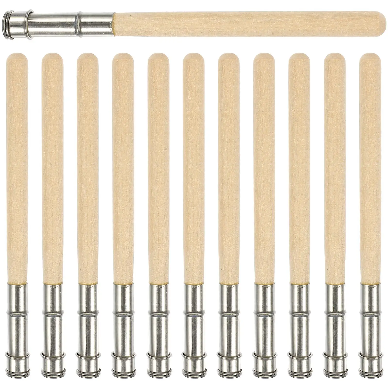 

12 Pcs Pencil Extender Durable Lightweight School Office Supplies Sketch Drawing Painting Lengtheners Metal Holder Tools