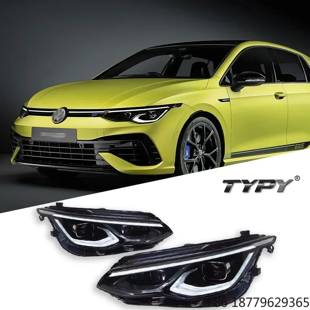 Headlight Upgrade Modified to New DRL Dynamic Turn Signal LED Headlight Hatchback Fitment 2021-2024