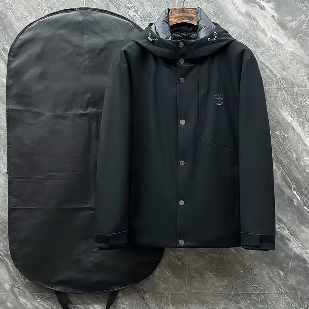 

BC Italian old money style casual hooded light down jacket