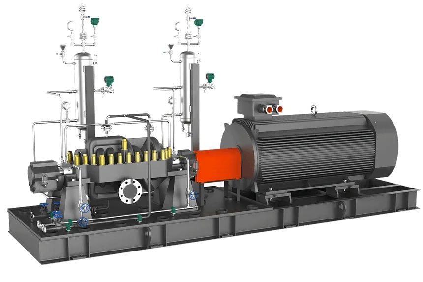 مضخة مياه طرد مركزي معززة أفقية متعددة المراحل مقاومة للاهتراء