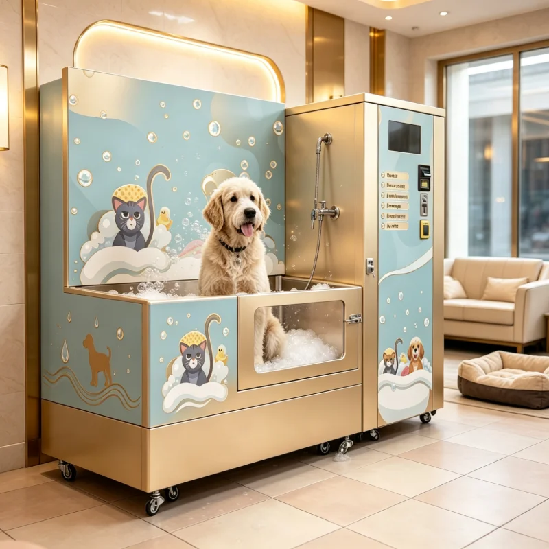 All-in-one Pet Washing Equipment Fully Automatic Unmanned Self-service Dog Washing Machine Customized Commercial Grooming