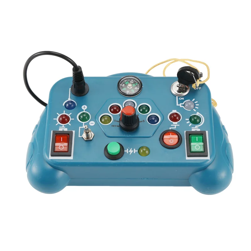 BAAO-NEW لوحة مشغولة ألعاب حسية كرتونية مع مفتاح إضاءة LED لوحة تحكم أنشطة السفر لعبة الأطفال