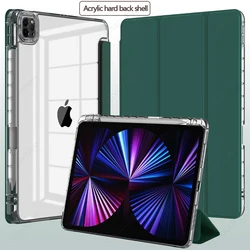 With Pencil Holder Case for IPad Pro11 Air6 M4 2024 Pro12.9 Pro13 Air5 Air4 10th Gen 10.9 IPad 10.2 7 8 9th Gen IPad 9.7 10.5