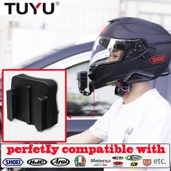 TUYU Aluminium custom motorcycle helmet chin with bracket for SHOEI AGV ARAI HJC KLIM For GoPro Insta360 OneR X2 DJI accessories