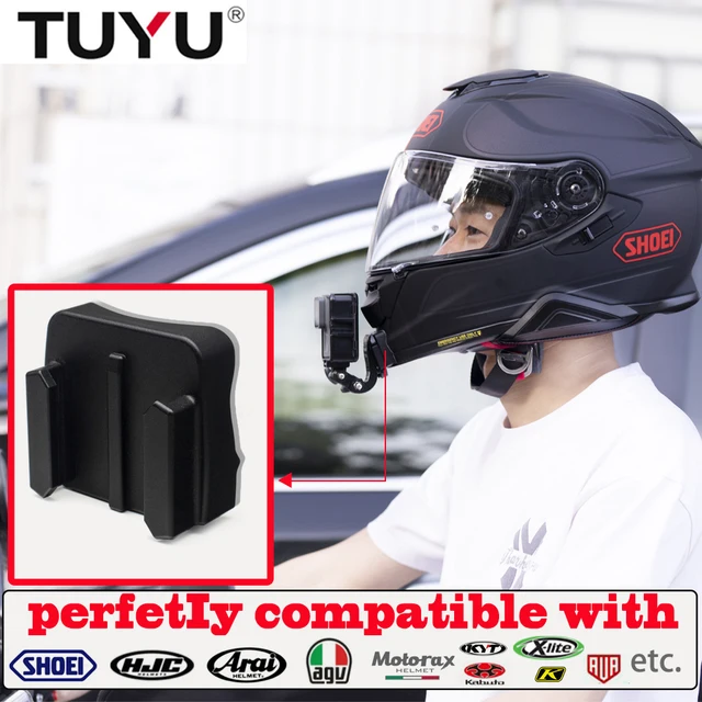 TUYU Aluminium niestandardowy kask motocyklowy podbródek z uchwytem do SHOEI AGV ARAI HJC KLIM do GoPro Insta360 OneR X2 DJI akcesoria