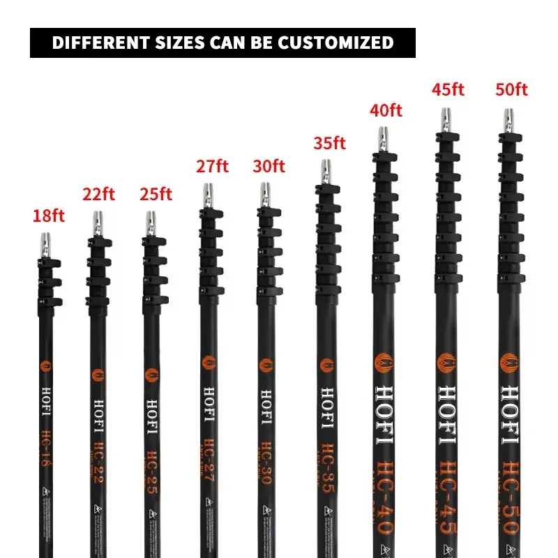 

I Telescopic window cleaning rod Carbon fiber rod Telescopic cleaning carbon fiber telescopic rod