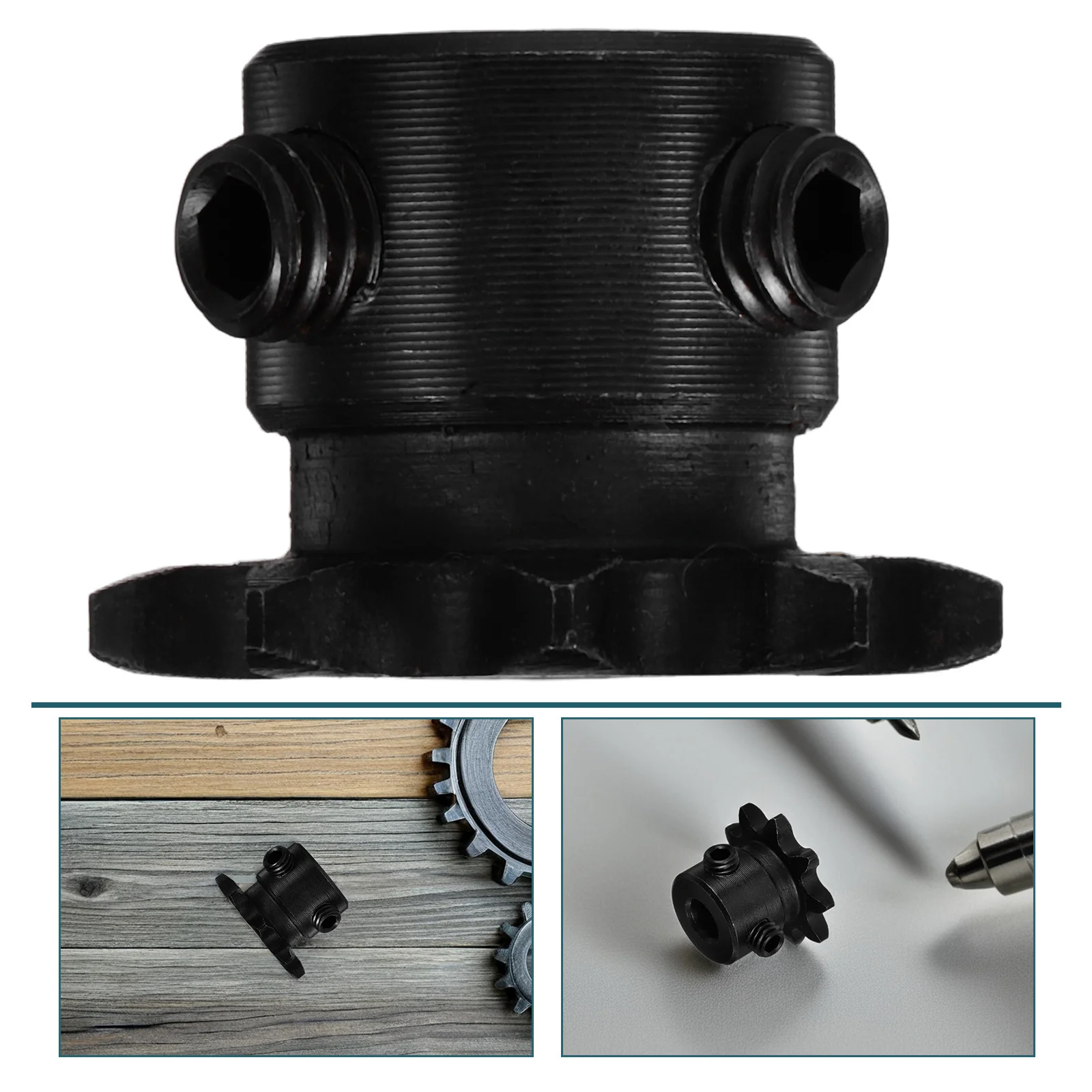 

1Pcs Chain Sprocket 9 Tooth Single Strand Carbon Steel Roller Sprocket Assembly High Load Durable Noise Reduced