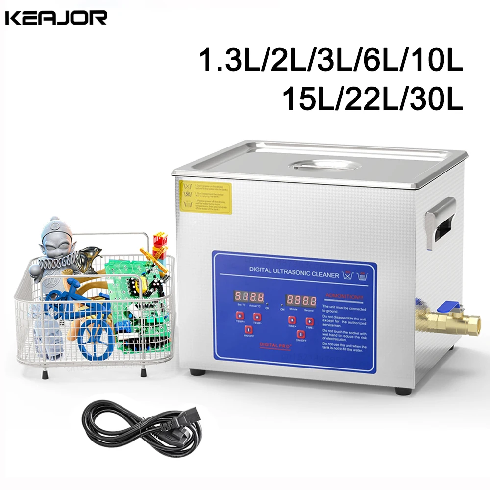 1.3L 2L 3L 6L 10L 15L 22L 30L Ultrasonic Cleaner Lave-Dishes Portable Washing Machine Diswasher Ultrasound Home Appliances