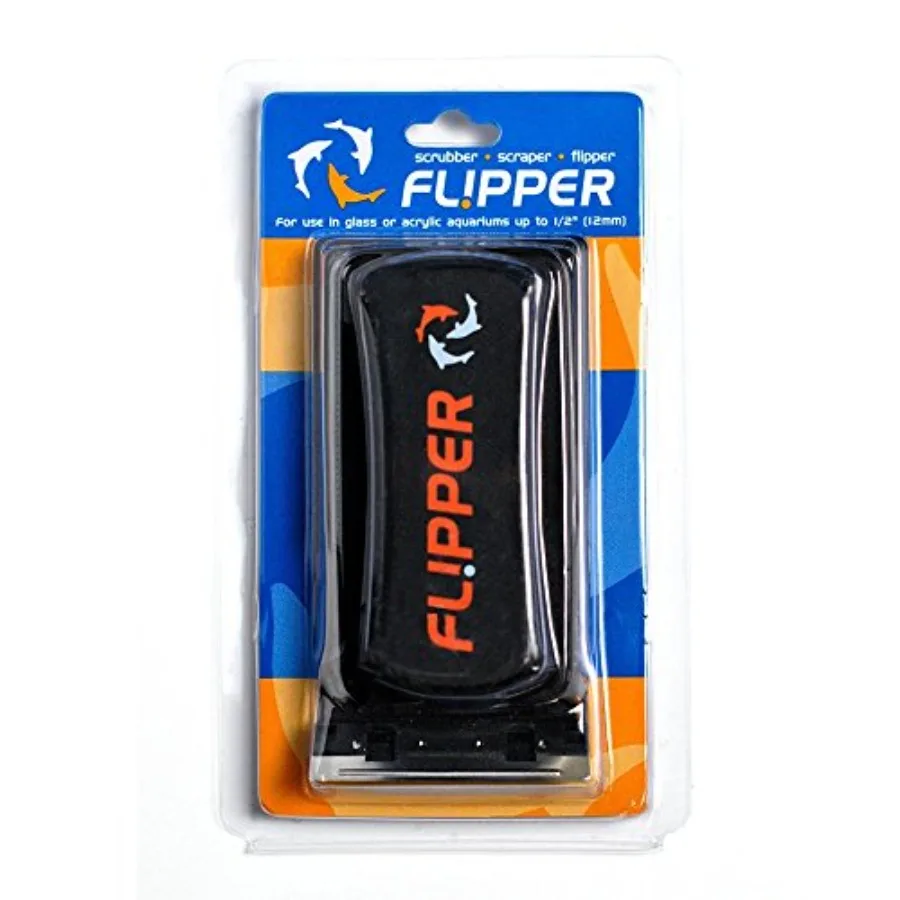 

Flipper Aquarium Algae Magnet Cleaner for Glass or Acrylic Tanks 1/4-1/2-Inch …
