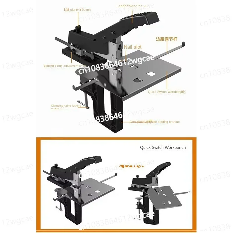 2-in-1 Horse-riding Stapler SH-04 High-quality Manual Stapler Textbook Stapler Binding Thickness 60 Sheets