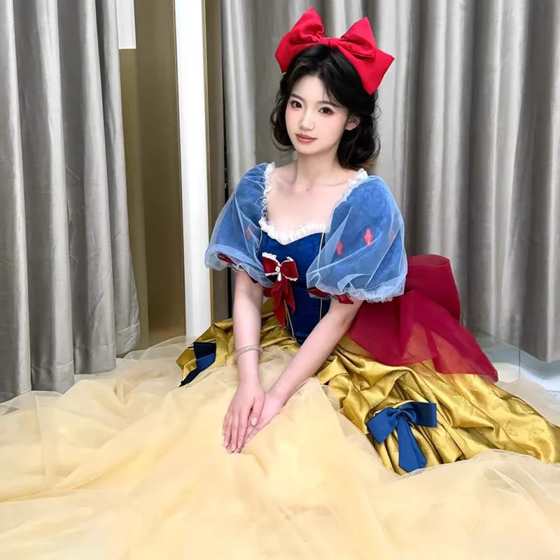   Costume de Cosplay blanche-neige, jupe Fing Princ, cérémonie pour adultes, robe de soirée d'anniversaire, spectacle sur scène