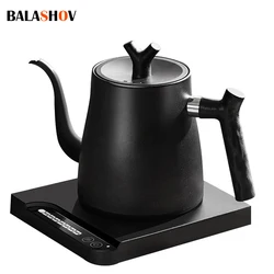 Electric Kettle with 1000W Fast Heating water pot 304 Stainless Steel Electric Water Kettle & Coffee Kettle Temperature Indicate