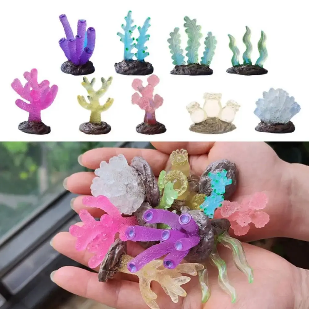 Decorative Luminous Coral Reefs Luminescent Simulation Simulation Coral Reefs Resin Lifelike Landscape Coral Landscaping