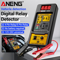 ANENG RT01 Car Battery Voltage Detector Diagnostic 11-25V Aermotor Repair 4/5 Foot Socket Relay Tester Analysis Diagnostic Tool