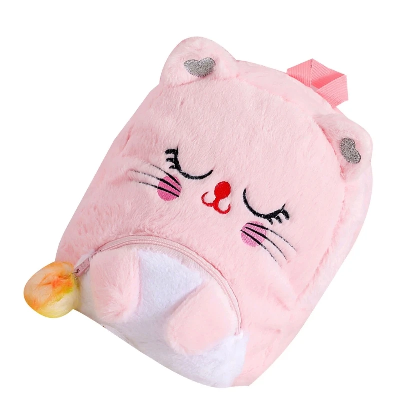 Túi đi học mini Big Eyes Cartoon Plush lô để sử dụng hàng ngày Đóng gói Quà tặng cho trẻ D5QF