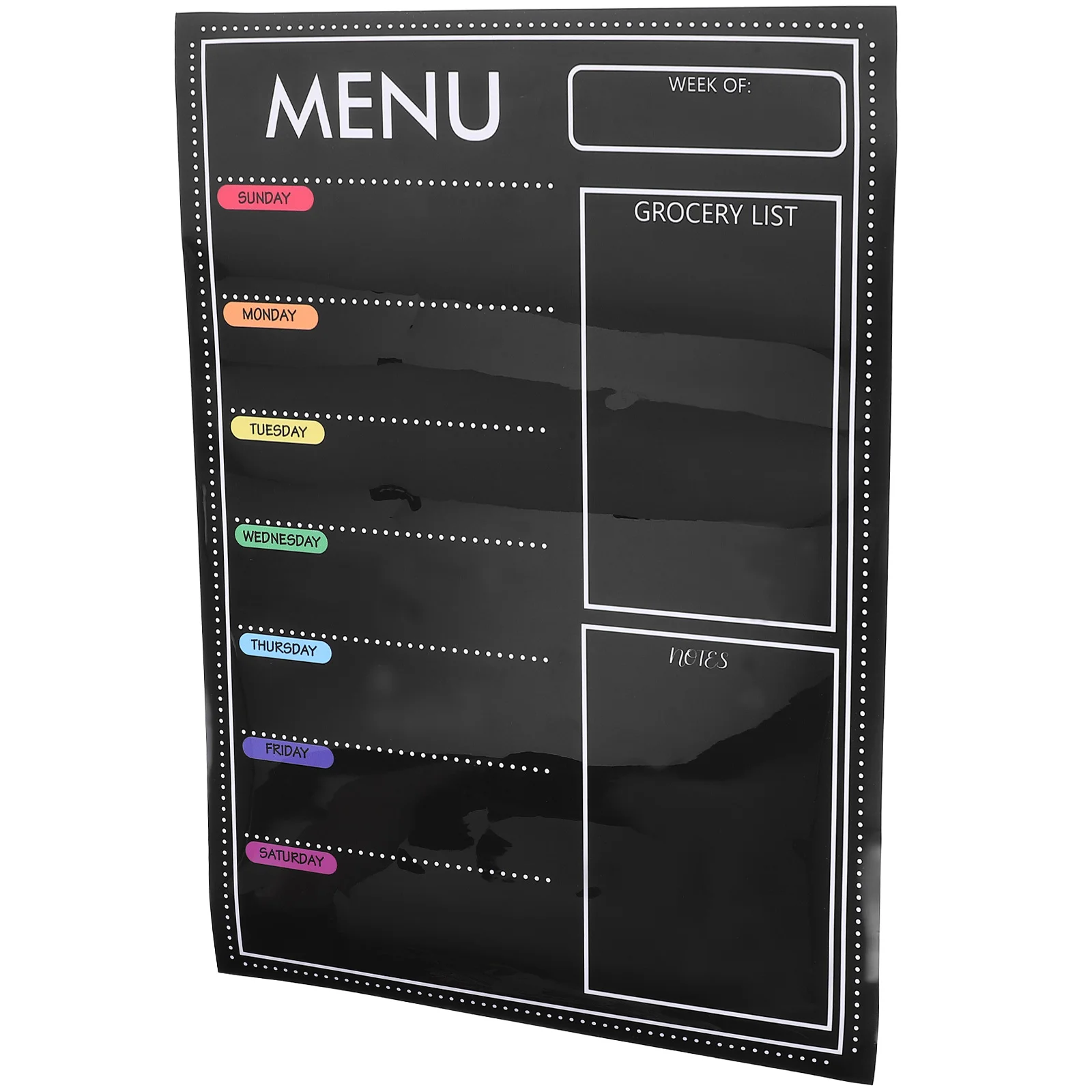 Menu Fridge Magnet Magnetic Meal Board Dry Erase Plate for Refrigerator Office Stationery