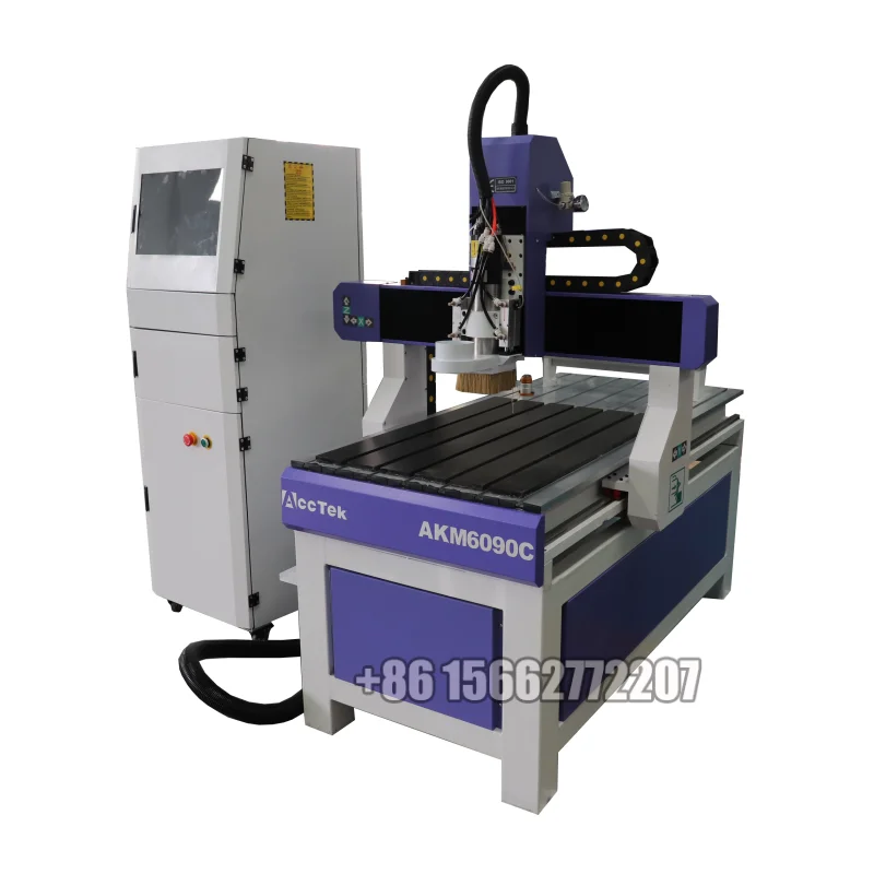 

Acctek Factory CNC 6090 ATC Woodworking Engraving Machine Desktop Small Cabinet Door Engraving Machine for Small Factories