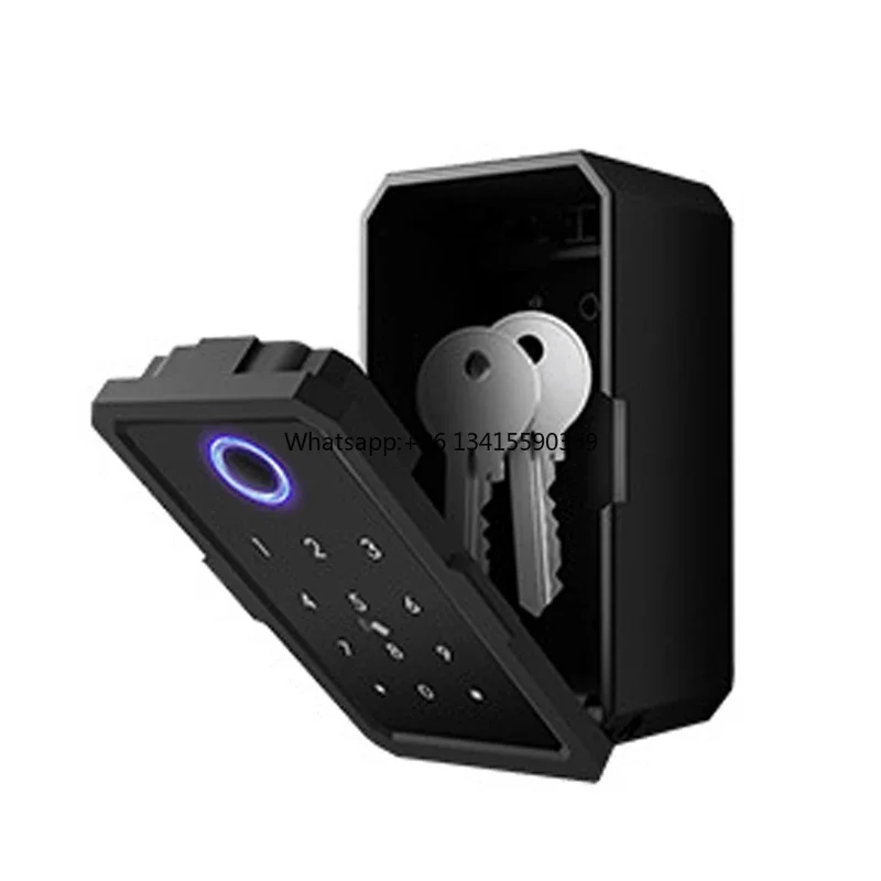 تصميم جديد مقاوم للماء Tuya/TTlock مجموعة مثبتة على الحائط صندوق تخزين تطبيق المفتاح الذكي الآمن للمكتب المنزلي