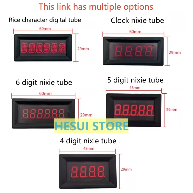 Meter/clock 6/5/4-bit nib display module RS485 serial port table display TTL module PLC communicates with MODBUS