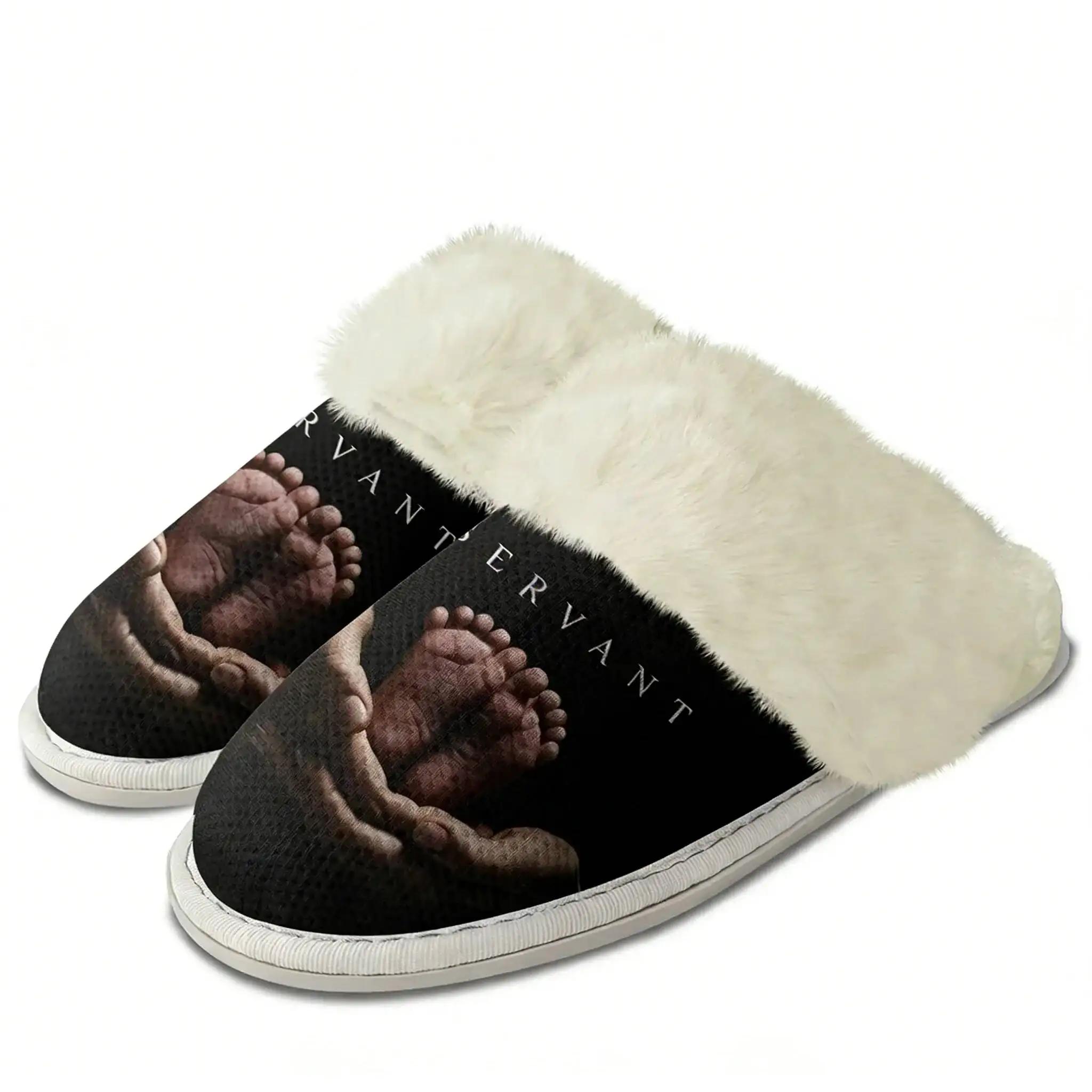 Servant Plush Edge Warm Shoes Mens Womens Home Casual Slipper Bedroom Thermal Cotton Fashion Lightweight Shoe Custom Slippers