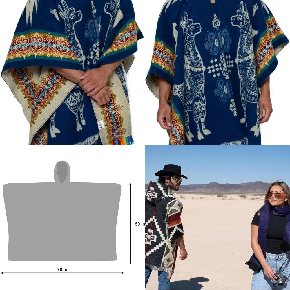 

Ecuadorian Crafted Alpaca Wool Ponchos from Alpaca Land