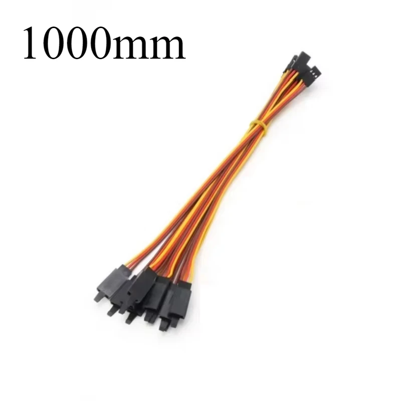 10 Teile/los 100/150/200/300/500/1000mm Verlängerung Blei Draht Kabel Anti-lose 60 core Servo Für RC Futaba JR Männlich zu Weiblich