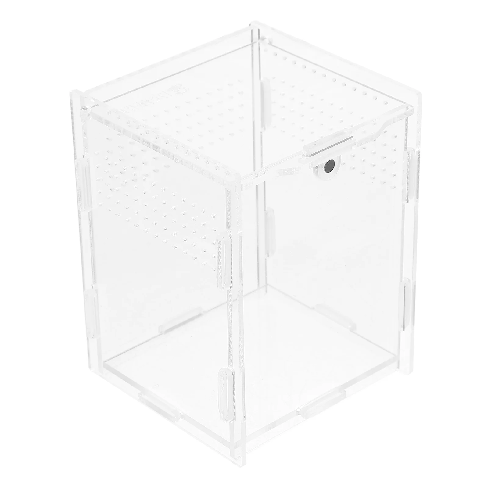 

1pc Acrylic Breeding Tank For Reptile Transparent Feeding Box Durable Habitat Case Climbing Pet Supply Reptile Container