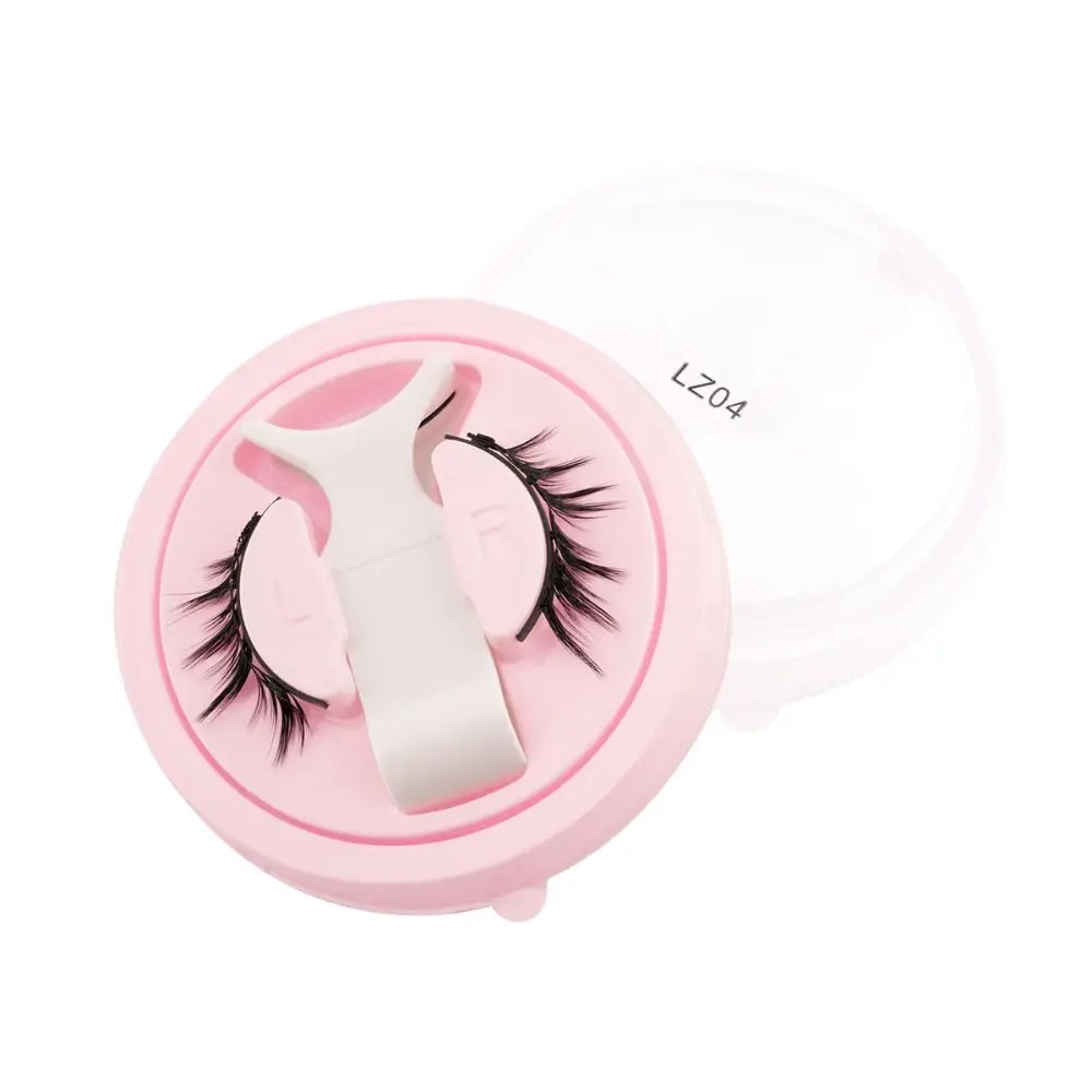 رموش مغناطيسية قابلة لإعادة الاستخدام مجنحة طويلة الأمد رموش المنك المغناطيسية ثلاثية الأبعاد لا حاجة للغراء الرموش الصناعية مع مكياج العين الملقط #1