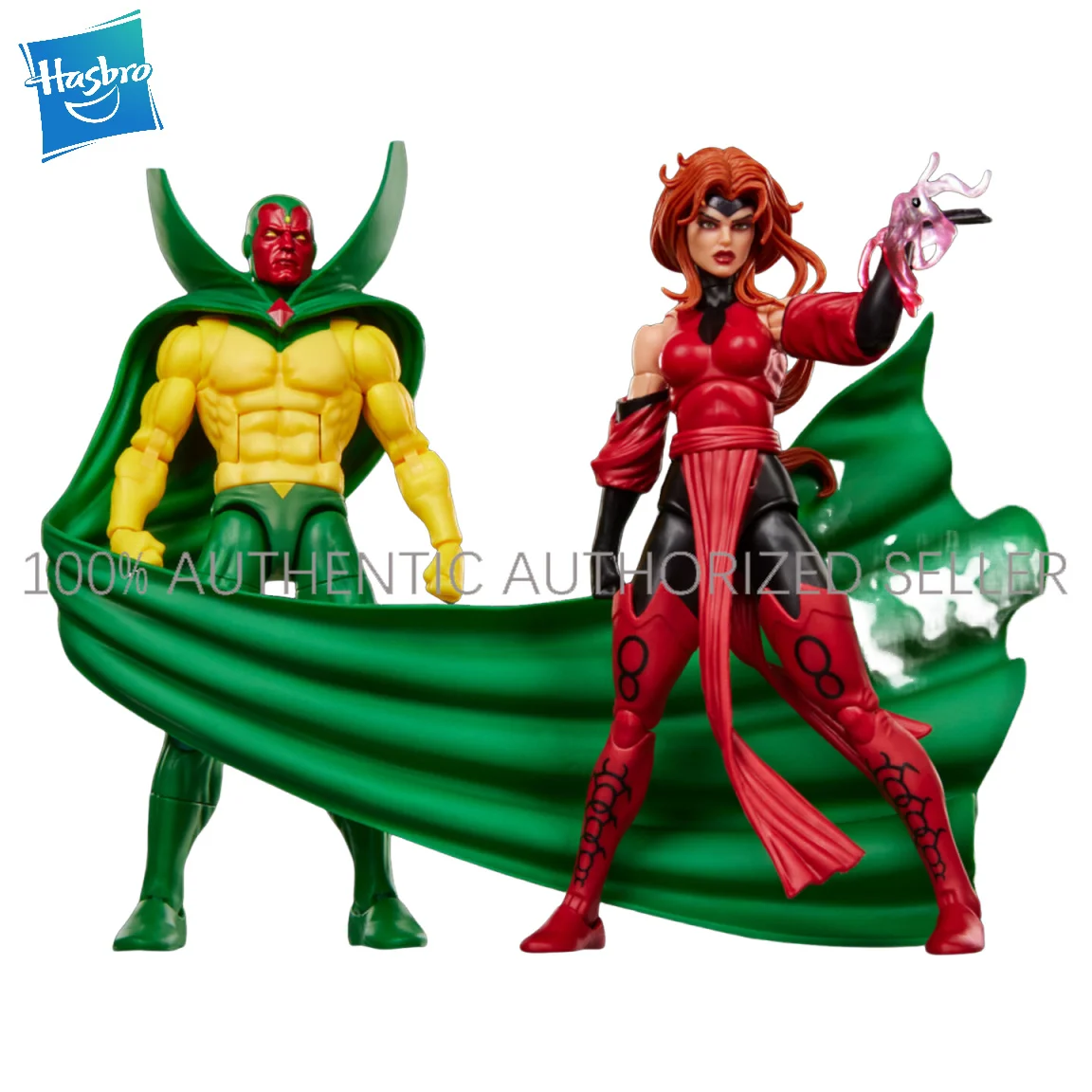 Nuevo, 100 % original, figura de acción a escala 1/12 de Vision y la Bruja Escarlata de la colección Marvel Legends de Hasbro, modelo de juguete coleccionable.