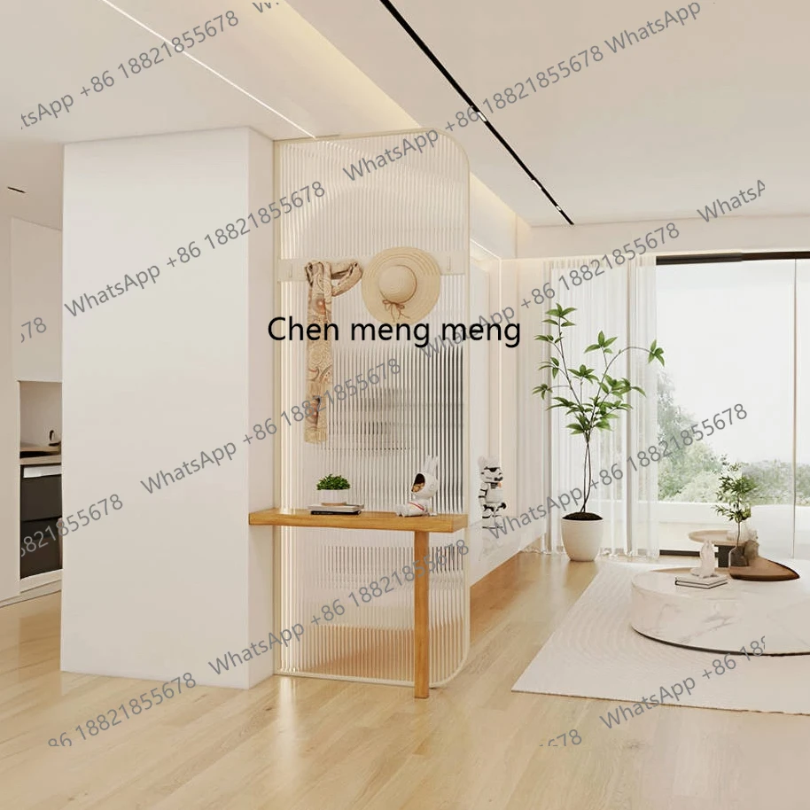Cream, screen, partition wall, modern entrance entrance, living room, bedroom, bathroom