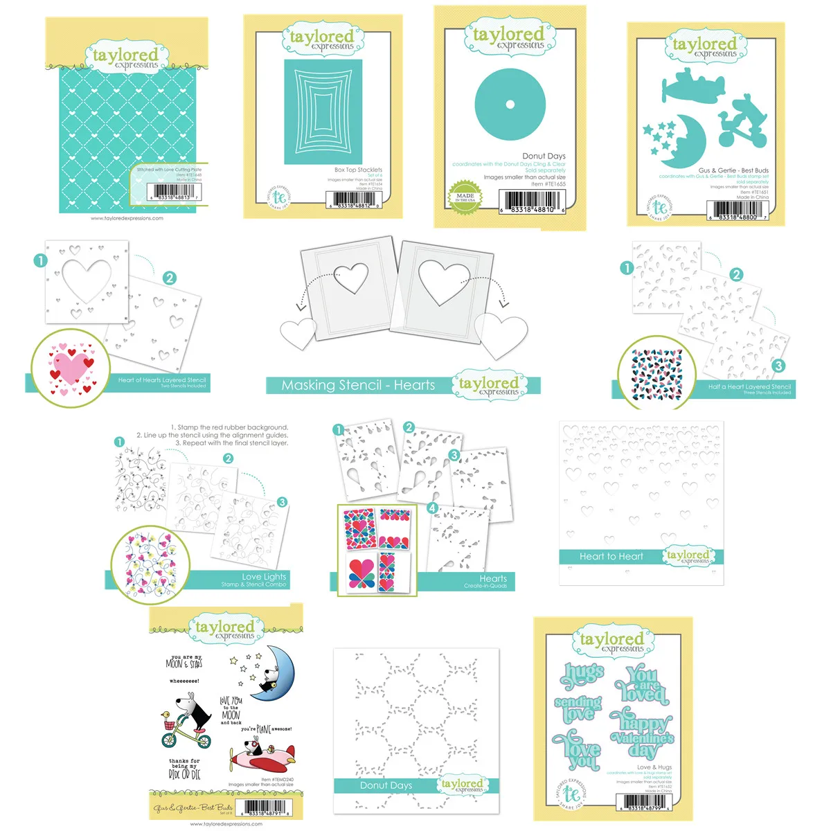 

2024 Valentines Day Heart Love Donut Days Metal Cutting Dies and Clear Stamps Scrapbook Diary Secoration Stencil Template Diy