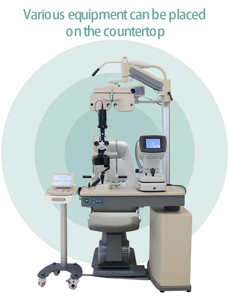 Comprehensive Combination Workstation for Optometry Equipment Ophthalmic Optical Instrument Integration Solution  Lift Chair