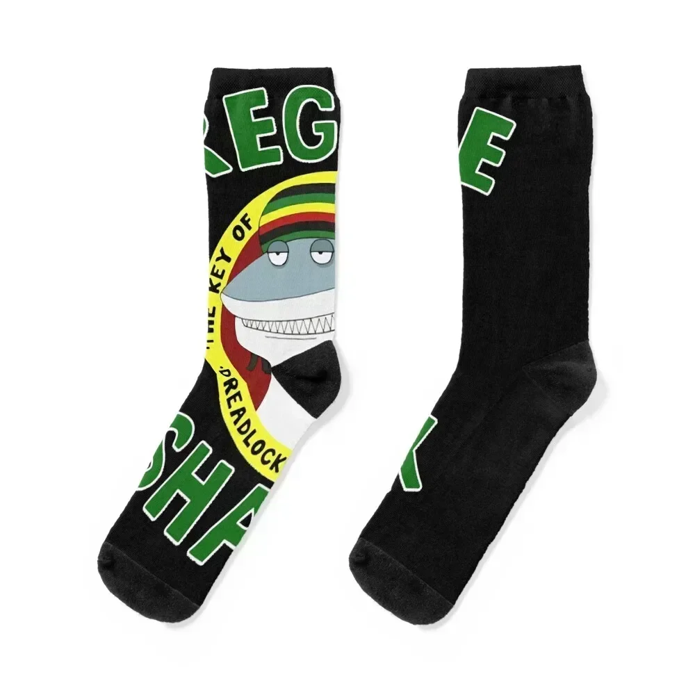 Reggae Shark Team S Nuevo estilo para niñas y niños Los mejores calcetines regalos de invierno Medias hombre regalos de navidad Calcetines masculinos Mujer