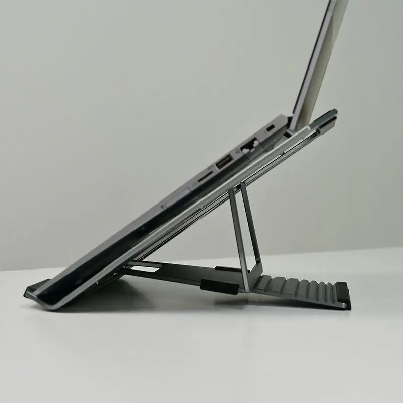 Laptop Stand Tabletop Portable Elevated Bracket Heat Dissipation Folding Aluminum Alloy Stand Laptop Computer Accessory