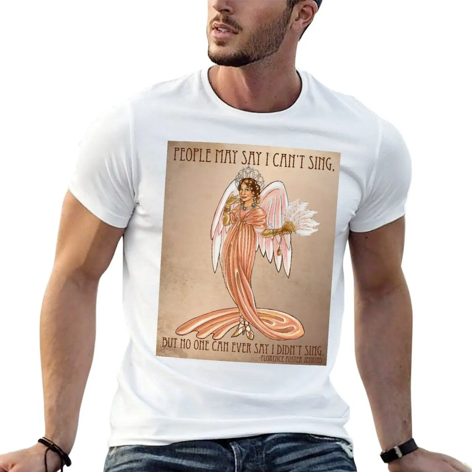 Camiseta Florence Foster Jenkins, camiseta de algodón, paquete de camisetas para hombre, camiseta de algodón suave para hombre, camiseta 100% de algodón