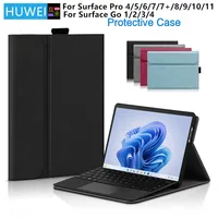 Funda para Microsoft Surface Pro 11 10 9 8 7 6 5 4 Funda de cuero PU con soporte para Surface Go 2 3 4 Fundas protectoras para tableta