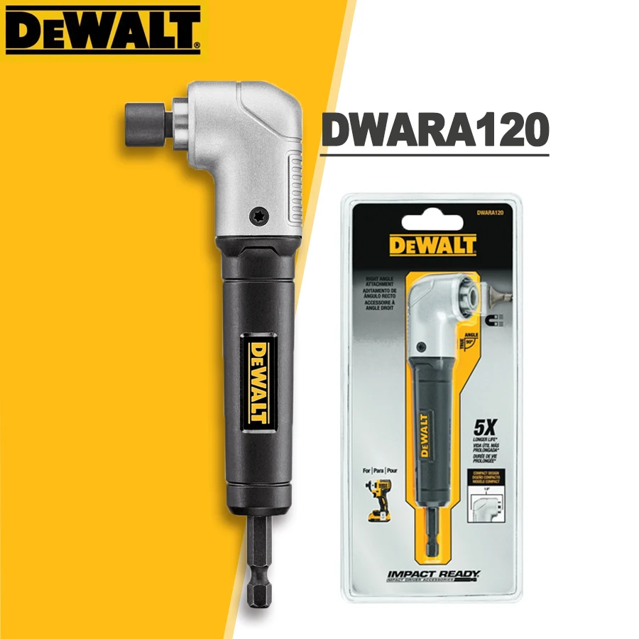 DEWALT Right Angle Torsion Drill Attachment Impact Ready Driver Power Tool Accessories DWARA120