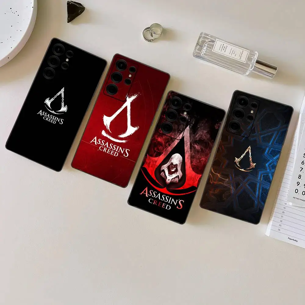 A-Assassin S-Creed Gaming Phone Case For Samsung S 24 Fe 25 Ultra Plus 20 Lite 21 30 22 23 24 22 Ultra 5G Fundas