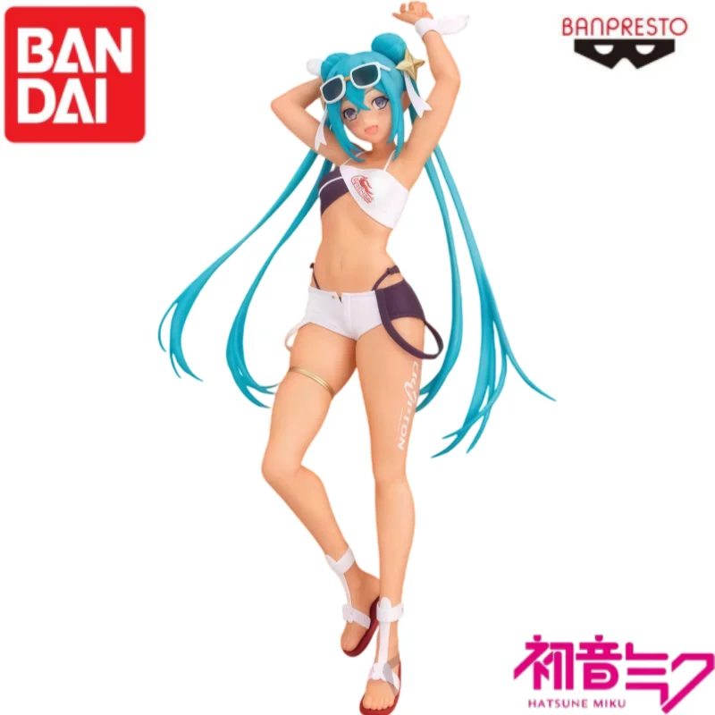 

В наличии Bandai, оригинальная фигурка Banpresto Hatsune Miku Hatsune Miku, модель куклы, новая в штучной упаковке, персонажи аниме, гараж