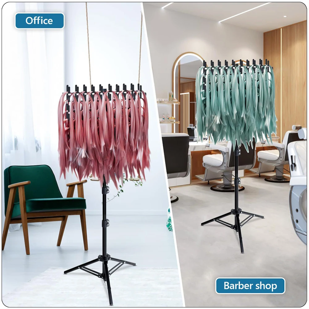 Nunify  Hair Rack For Braiding 144 Pegs Divider For Separator Stand Display Braiding Hair Rack Standing Extension Holder Hanger