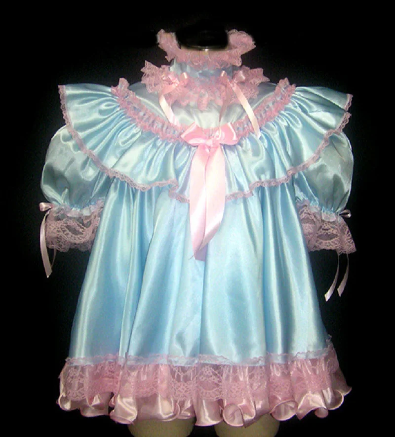 French Hot Selling Adult Sissy Baby Pajamas Maid Costume Customizable Genderqueer Cosplay Sleepwear Adjustable Sizes view 3