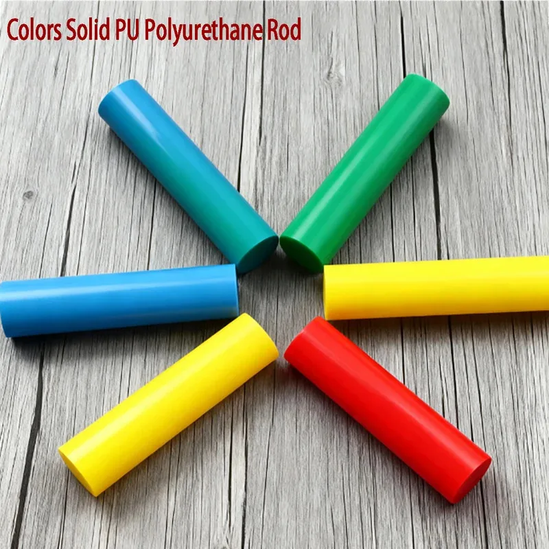 

Solid PU Polyurethane Rod Multiple Colors 20-55mm Diameter 500mm Long High Elasticity