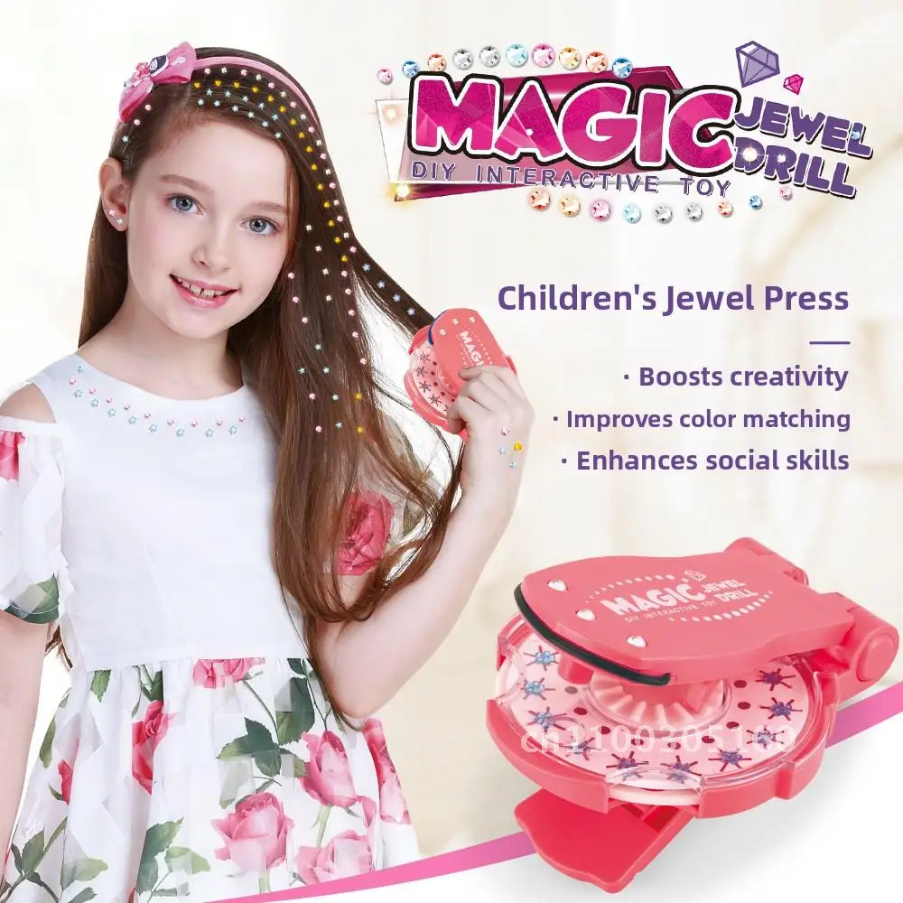 

Hairdressing stickers, drilling machines, crystal jewelry, home decoration, girls, children's toys, beauty, diamond pieces, dril