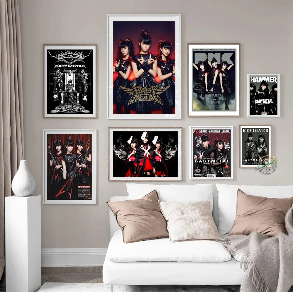 Babymetal Poster Japanese Idol Group Canvas Paintings Wall Art Prints Picture For Modern Room Home Decoration Gift