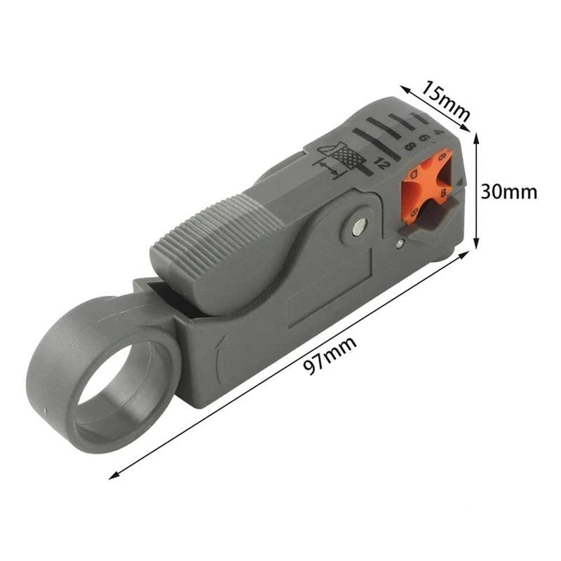 Coaxial Cable Stripper Multifunctional RG6/58/59 Wire Stripper Network Wire Clipper Decrustation Pliers Cable Cutter Tools
