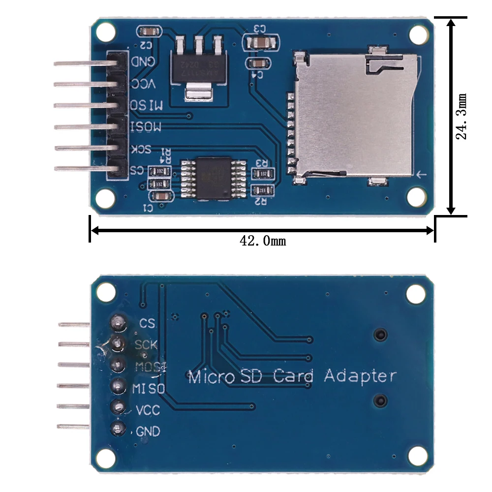 1/5/10PCS Mini Micro SD TF Card Storage Expansion Board Memory Shield Module SPI interfaces with level converter chip 5V/3.3V