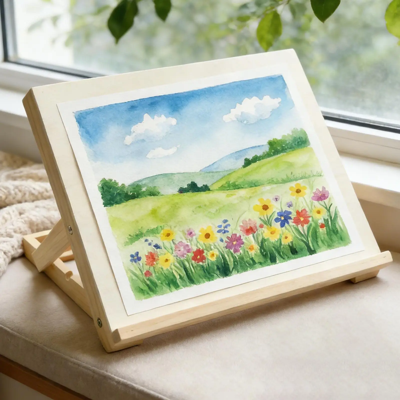 Adjustable Wooden Desktop Easel Portable Foldable Tabletop Board Artist Studio Drafting Tool For Painting Drawing, Beginners