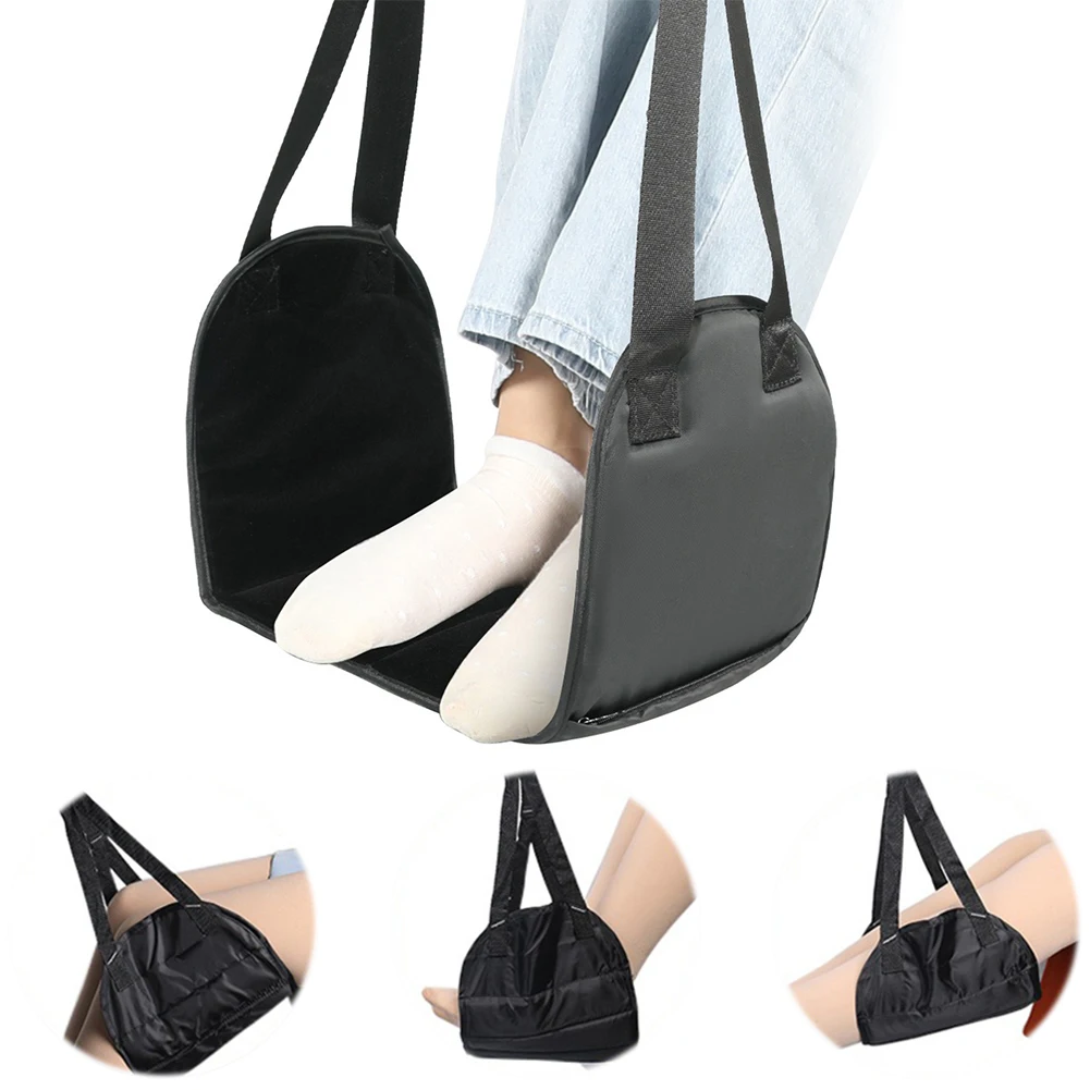 

Регулируемая опорная пластина для ног в самолете, подушка-гамак для ног, подушечка для поддержки ног и стоп для длительных путешествий, подставка для ног