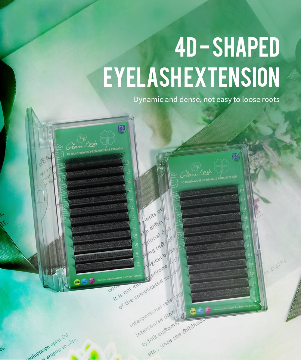 GLAMLASH 4DW 5DW 0,10mm Curl Wimpernverlängerung Künstliche Wimpern – Detail 1